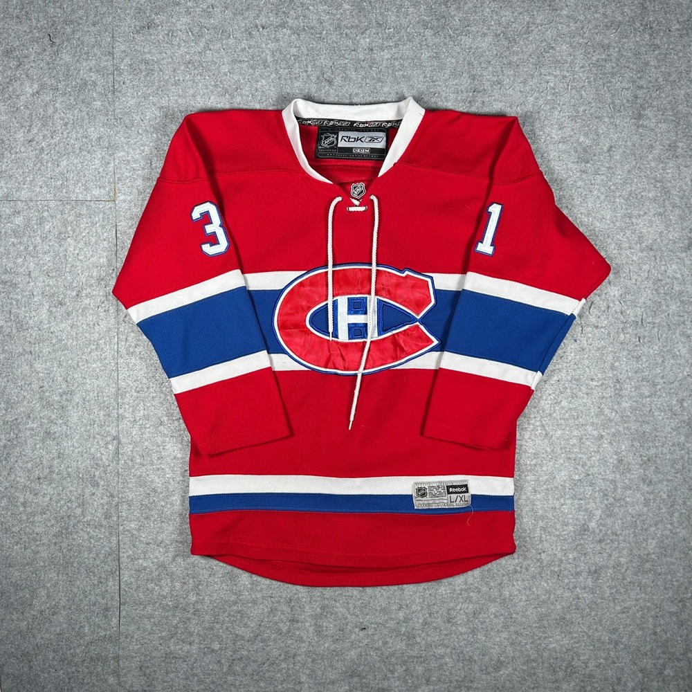Reebok Montreal Canadiens Jersey Youth L/XL Red Carey Price 31 NHL Hockey Sports